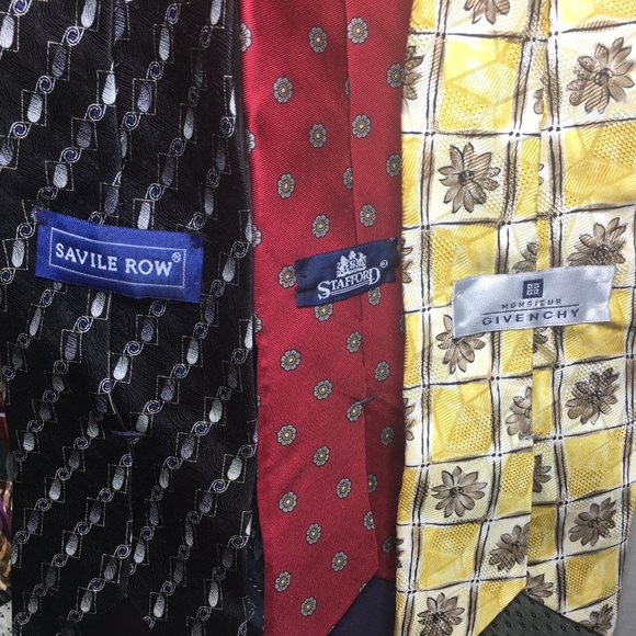 Bundle set lot of 6 Neck ties: Givenchy Monsieur - Picture 6 of 7